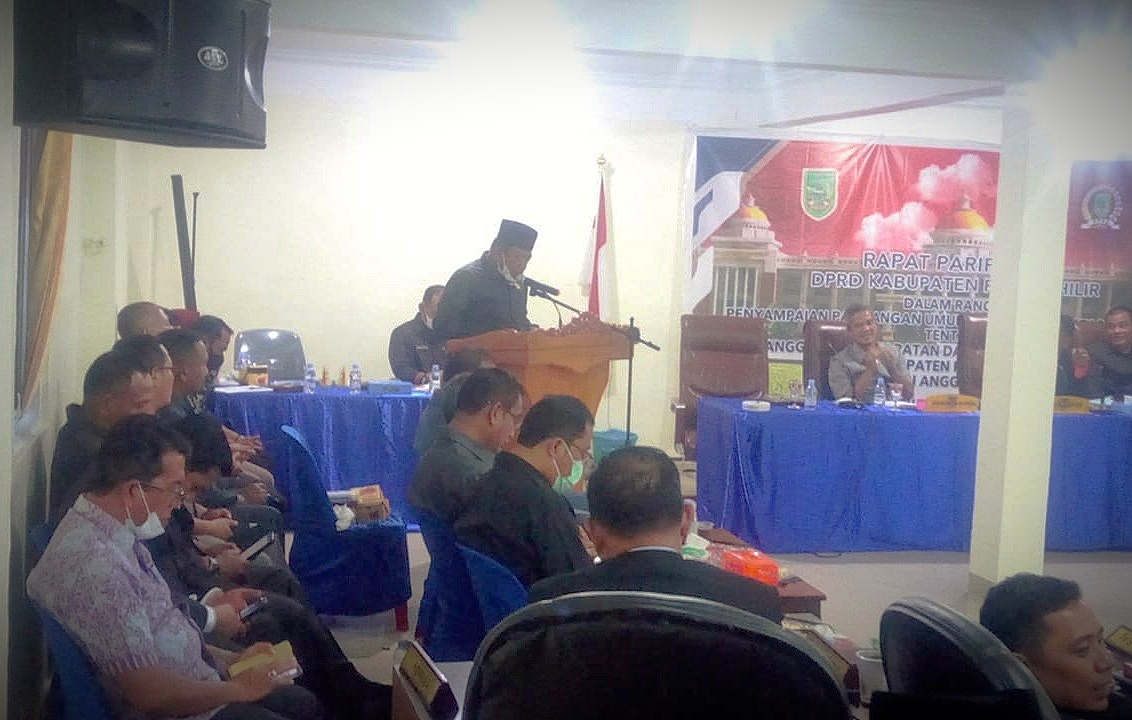 DPRD Gelar Rapat Paripurna Pandangan Umum Fraksi-Fraksi Ranperda APBD Rohil