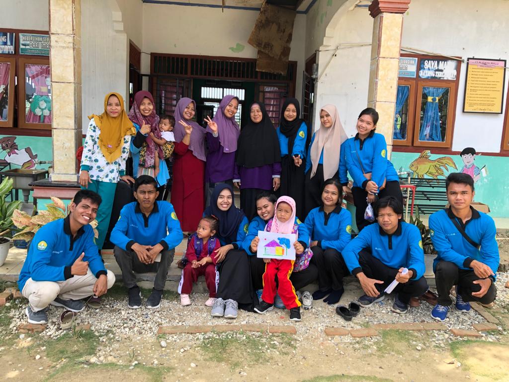 KKN UNRI 2022 Gelar Lomba Mewarnai Tingkat TK di Desa Harapan Jaya