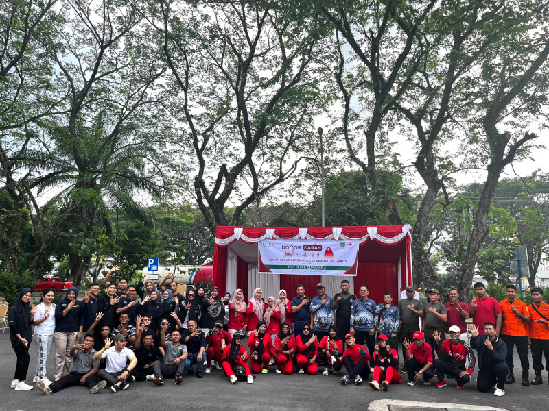 Patra Dumai Hotel Rayakan HUT ke-4 dengan Senam Sehat, Donor Darah, dan Cek Kesehatan Gratis