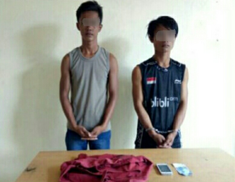 Tertangkap CCTv, Dua Pencuri di Inhil Diciduk Polisi