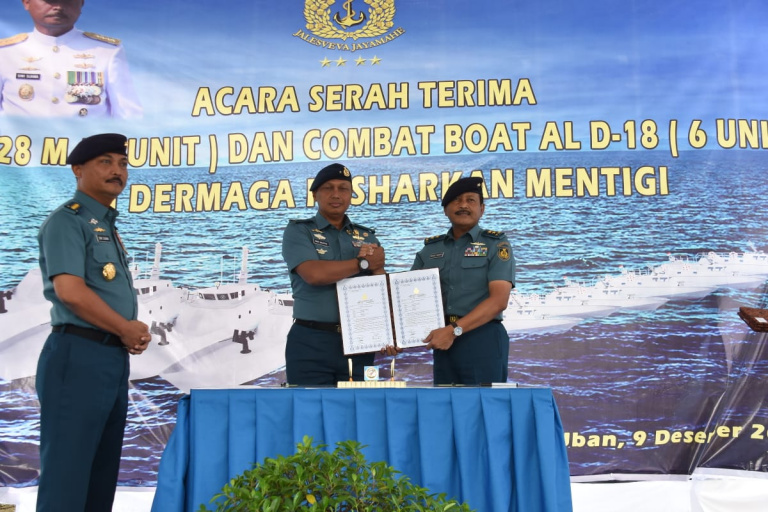 Empat Unit Kal dan 6 Unit Combat Boat Resmi Masuk Jajaran TNI AL