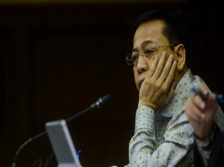 Tangis Novanto Memohon Maaf pada Masyarakat Indonesia