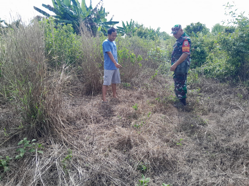 Serma F Purba Ingatkan Masyarakat Harus Hindari Membuka Lahan Dengan Membakar