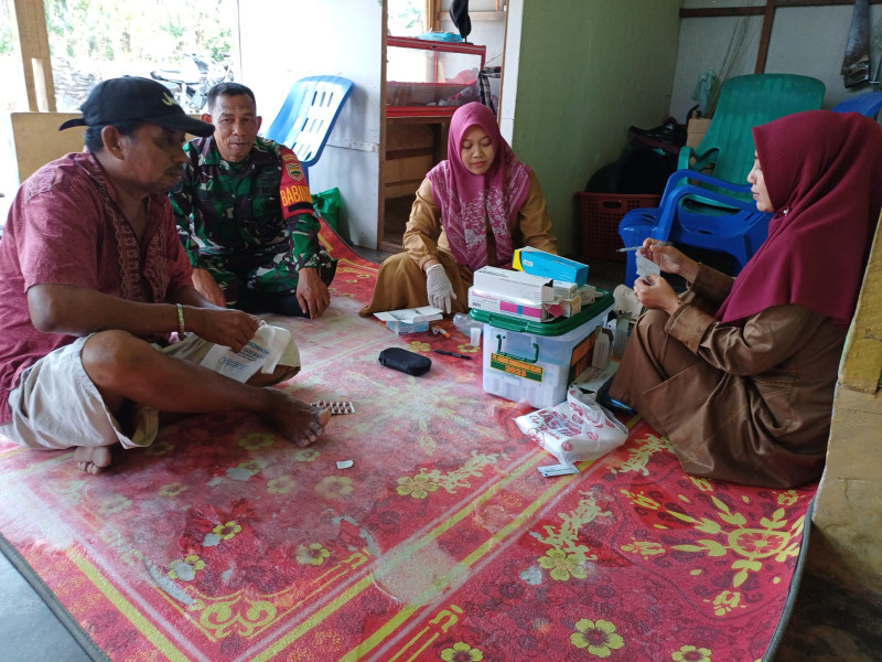 Serka M.Aslim Lubis Kunjungi Pos Yandu Lansia