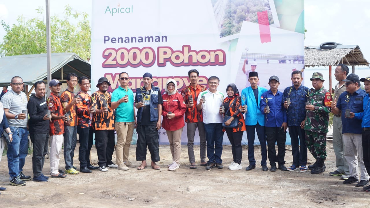 Peduli Lingkungan, Apical Group Tanam Mangrove di Kota Dumai