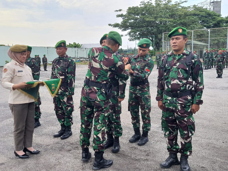 Upacara Pengibaran Bendera dan Pelantikan Kenaikan Pangkat di Kodim 0320/Dumai Berlangsung Khidmat