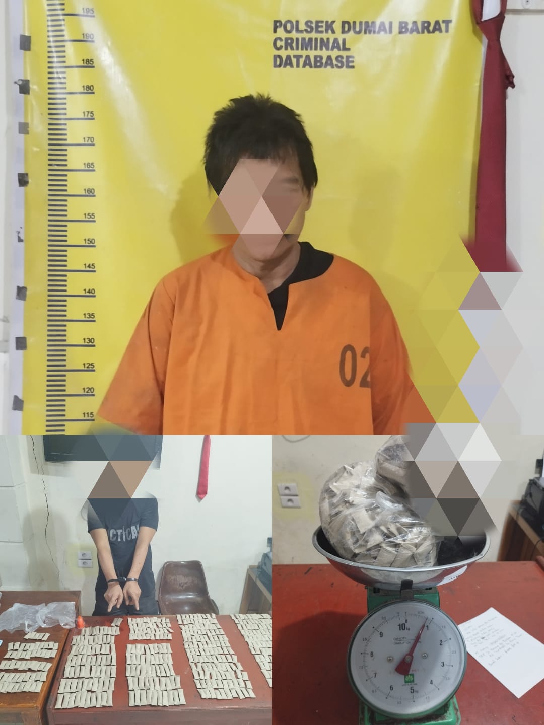 Unit Reskrim Dumai Barat Berhasil Amankan Terduga Pelaku Pengedar Ganja