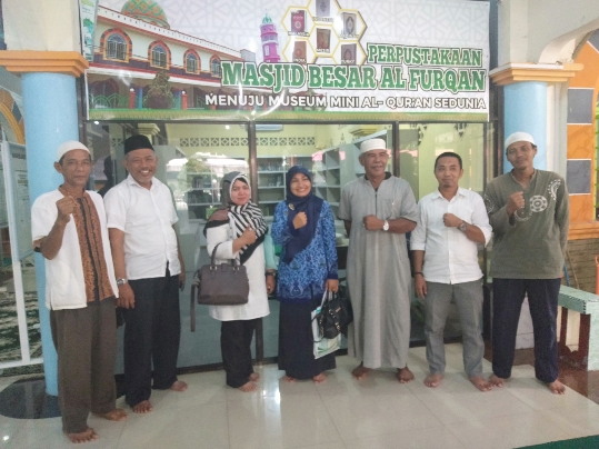Perwakilan Kemenag RI Kunjungi Perpustakaan Masjid Al Furqon Tanjung Pinang
