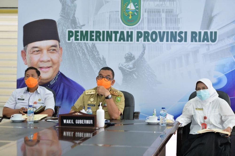 Wagubri Hadiri Rapat Penanganan Covid-19 dan Rencana Pelaksanaan Vaksinasi