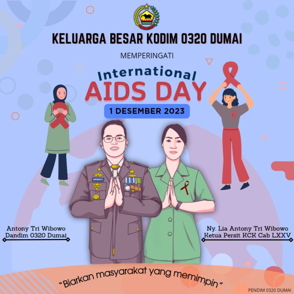Letkol Inf Antony Tri Wibowo Ajak Masyarakat Untuk Bersama-sama Mencegah Virus Aids