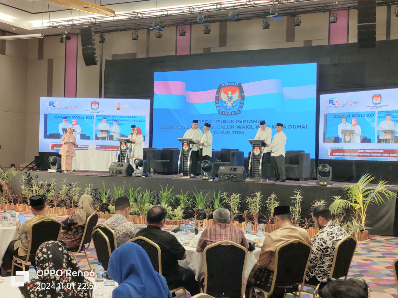 Debat Perdana Pilwako Dumai: Penyelesaian Persoalan Daerah dan Penyelarasan Pembangunan dengan Pusat