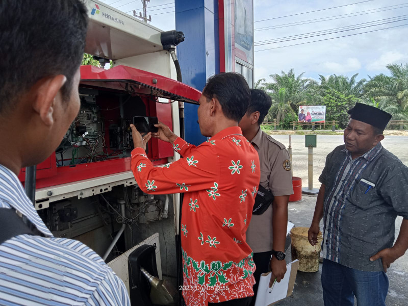 Disperindagprin Bengkalis Lakukan Pengawasan SPBU