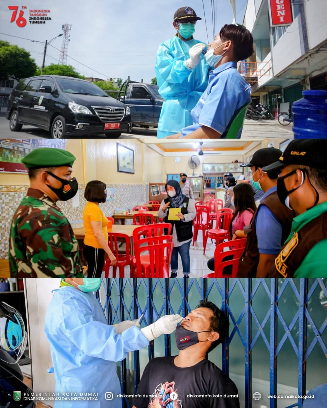 Sidak di Beberapa Restoran dan Market Place, Satgas Covid Kota Dumai: ''Jangan Abaikan Prokes''