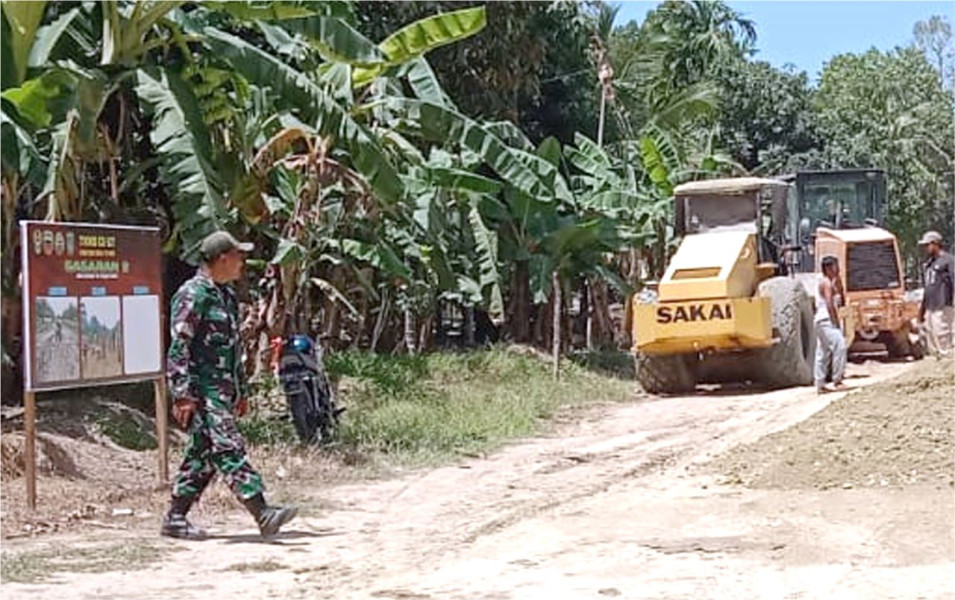 TMMD ke 117, Pengerjaan Jalan Durhako Sasaran Kedua Sudah Capai 30 Persen