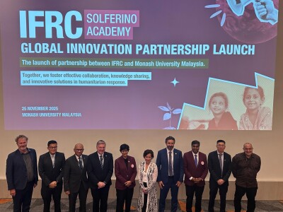 Monash University Malaysia Menjadi Universitas Pertama di Dunia yang Bergabung dengan IFRC untuk Mendorong Inovasi Kemanusiaan Global