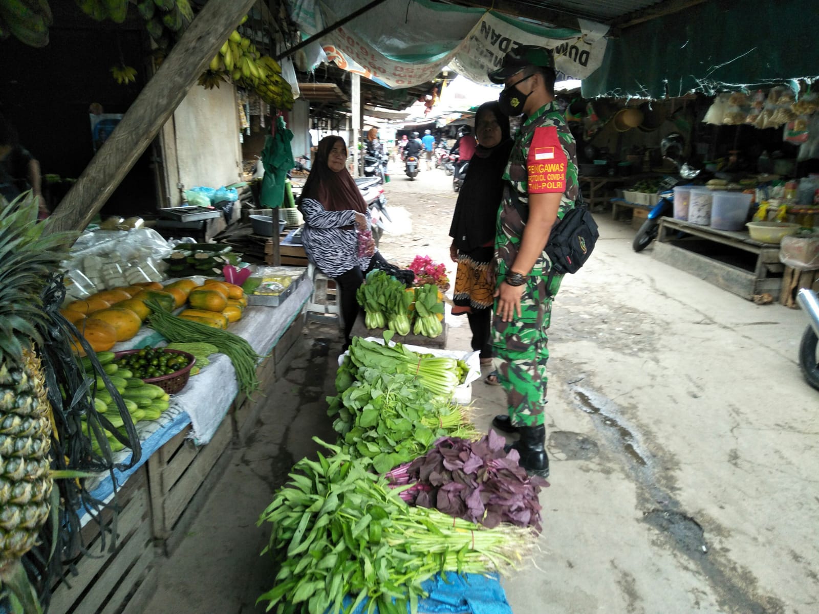 Serda Bobi Laksanakan Komsos di Pasar Tradisional