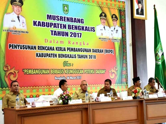 Wujudkan Visi Bengkalis, Ini Harapan Bupati Kepada KPD saat Musrenbang 2017