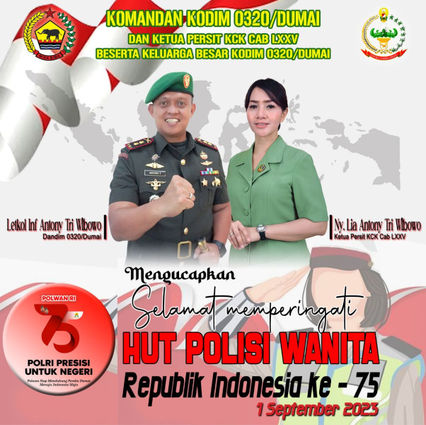 Dandim 0320/Dumai Ucapkan Selamat Memeperingati Hari Polwan