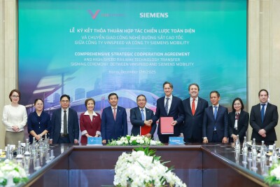 VinSpeed dan Siemens Mobility Jalin Kemitraan Strategis untuk Pengembangan Kereta Cepat di Vietnam