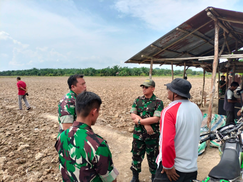 Dandim 0320/Dumai Tinjau Lahan Ketahanan Pangan Seluas 150 Hektar di Tanjung Penyembal