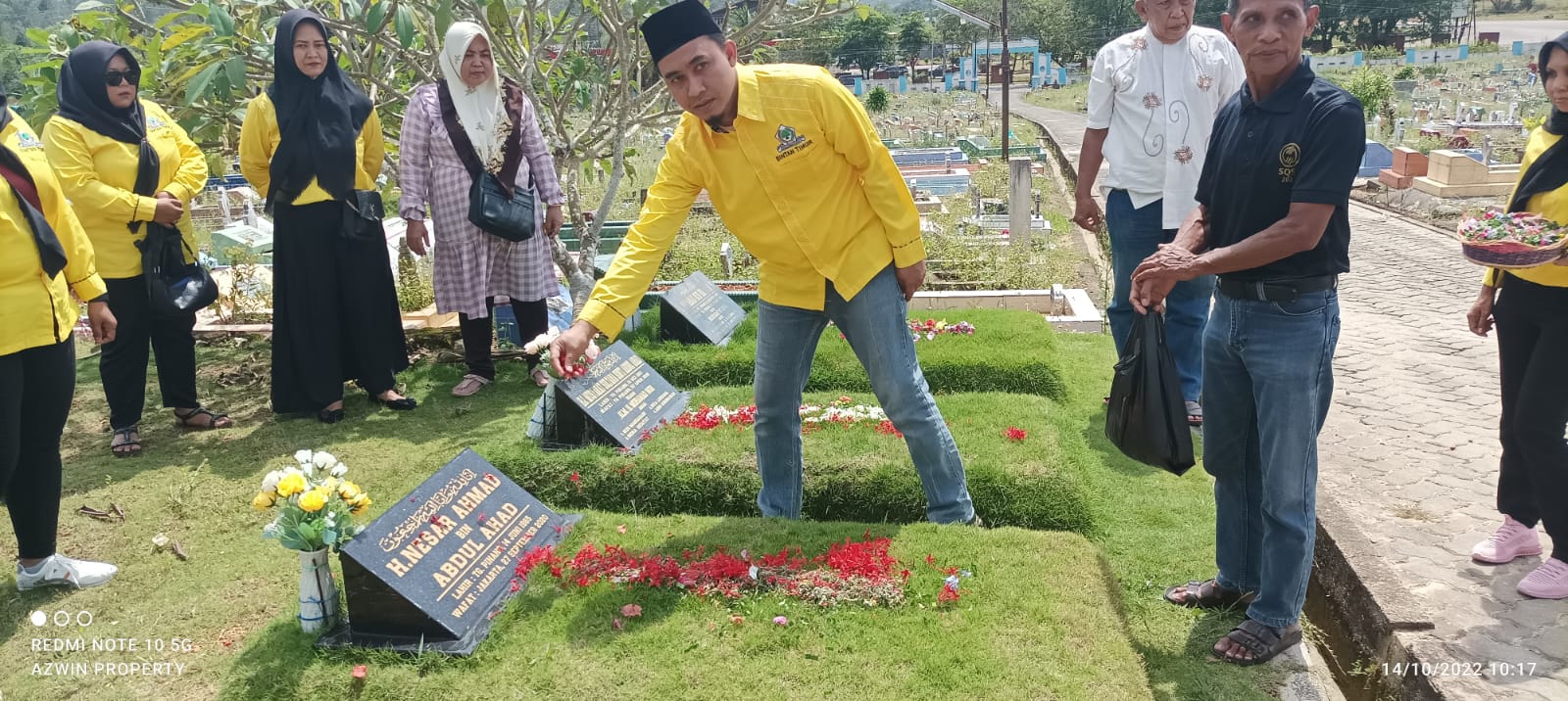 HUT Partai Golkar ke-58, Wakil PK Golkar AZWAN Ziarah Makam Pendahulu Golkar