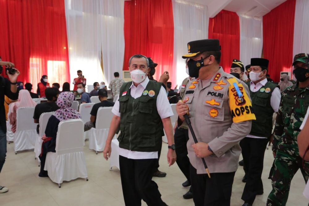 Gubri Hadiri Kegiatan Vaksinasi Merdeka di Wilayah Kota Pekanbaru