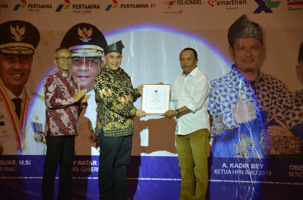 PWI Dumai Raih Penghargaan Terbaik se Riau
