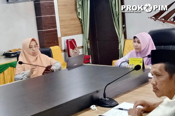 PJ Ketua TP PKK Inhil Hj. Katerina, Ikut Rapat Sinkronisasi Data Stunting