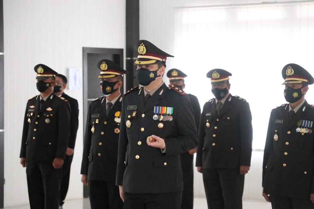 Puncak Peringatan Hari Bhayangkara ke-75, Polres Lingga Gelar Upacara Secara Virtual