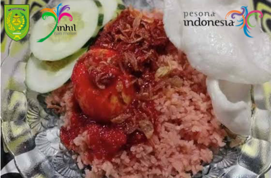 Nasi Merah Khas Tembilahan sangat Lezat