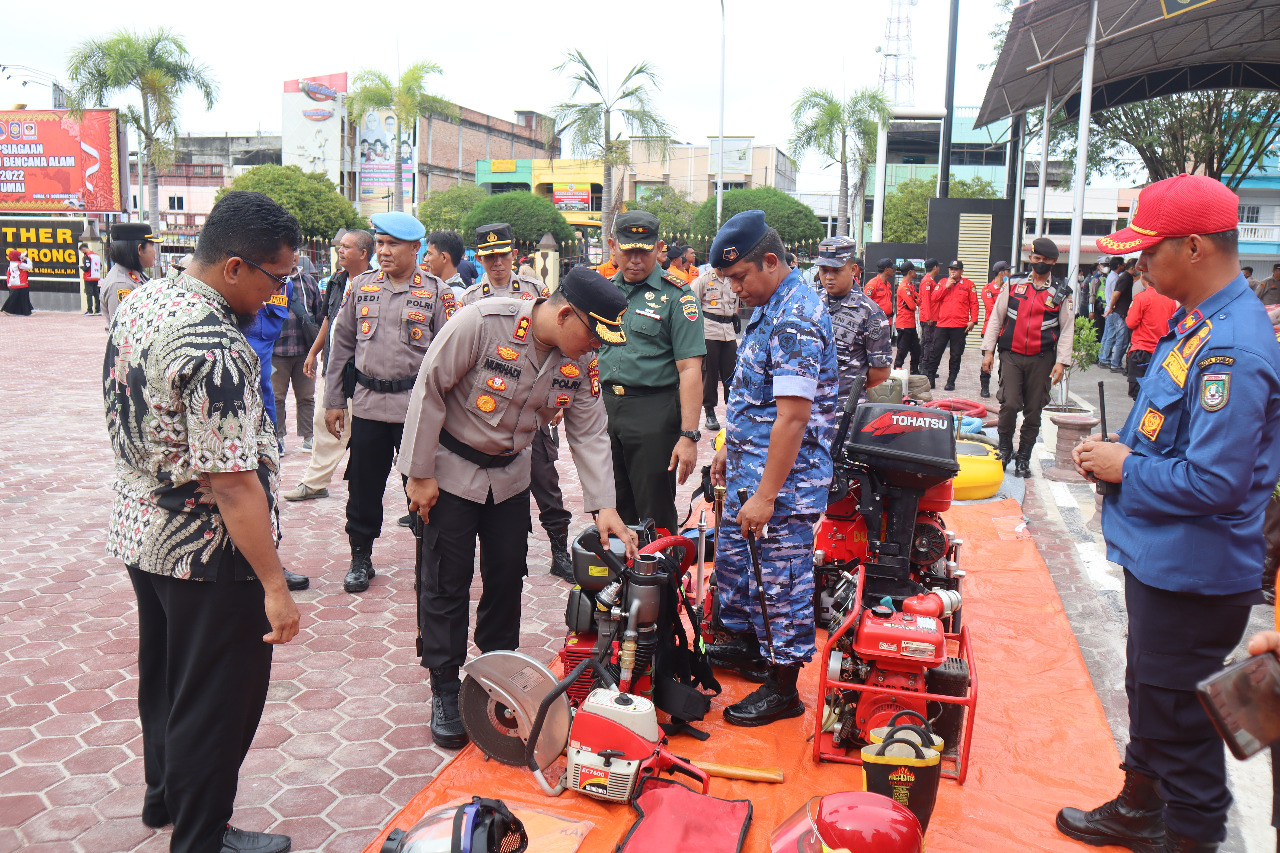 Polres Dumai Gelar Apel Siaga Bencana 2022