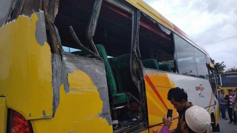 Bus Rombongan Kontingen MTQ Rohul Alami Kecelakaan, Satu Korban Meninggal