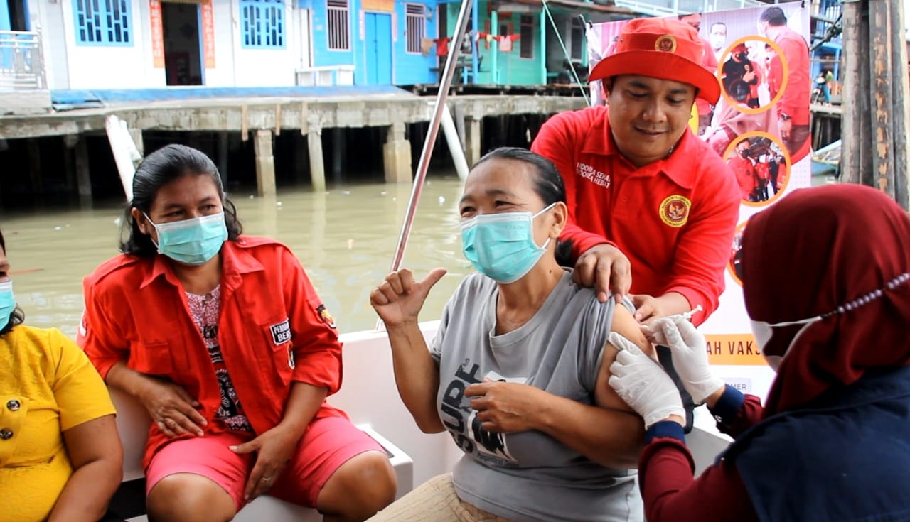 BINDA Rokan Hilir Gelar Vaksinasi Massal di Kecamatan Pasir Limau Kapas