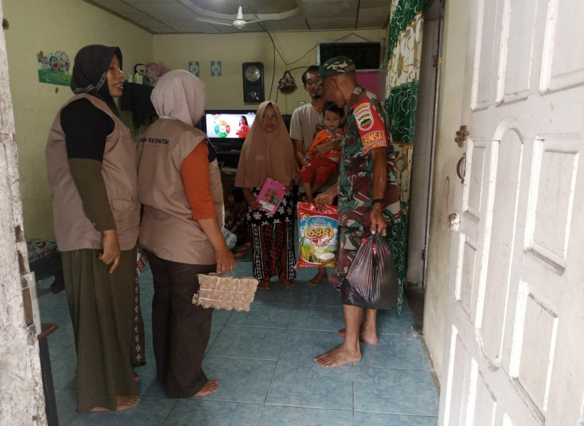 Giat Pemberian Bantuan Makanan Penambah Nutrisi Oleh Sertu Nono