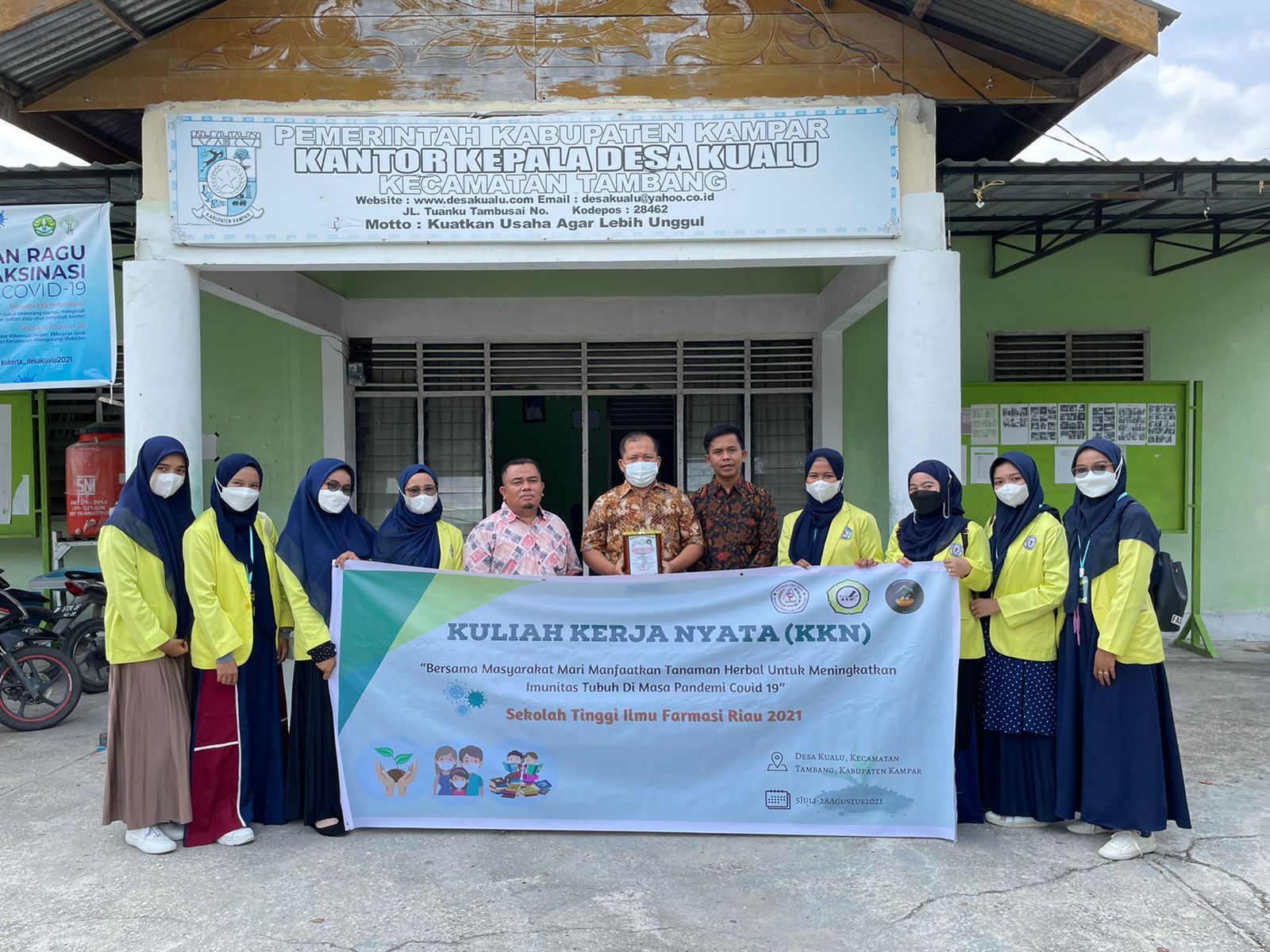 Penutupan kegiatan KKN Mahasiswa STIFAR Riau di Desa Kualu