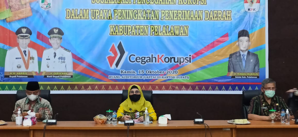 Wakil Ketua KPK Hadiri Sosialisasi Pencegahan Korupsi di Pelalawan