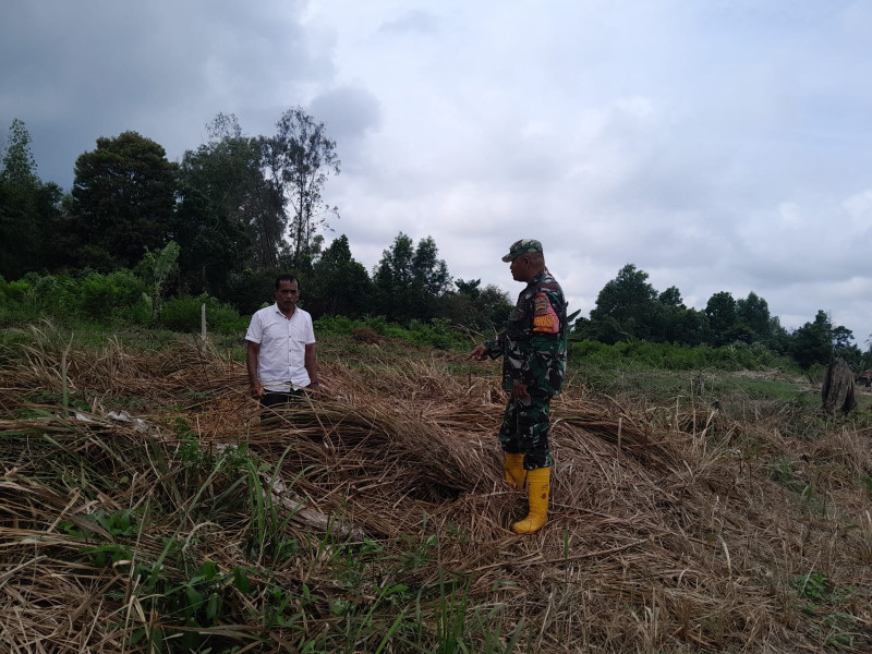 Serma F Purba Datangi Beberapa Lokasi di Wilayah Binaannya