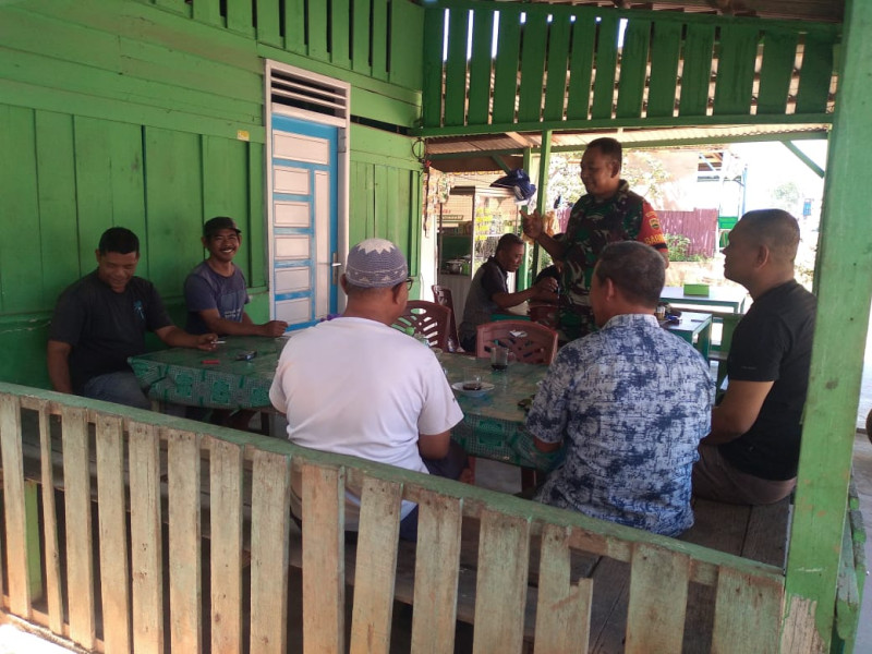 Bersama Perwakilan Beberapa Tokoh, Serda Misriyadi Laksanakan Komsos