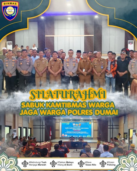 Mencegah Potensi Gangguan Kamtibmas, Polres Dumai Sosialisasikan Sabuk Kamtibmas
