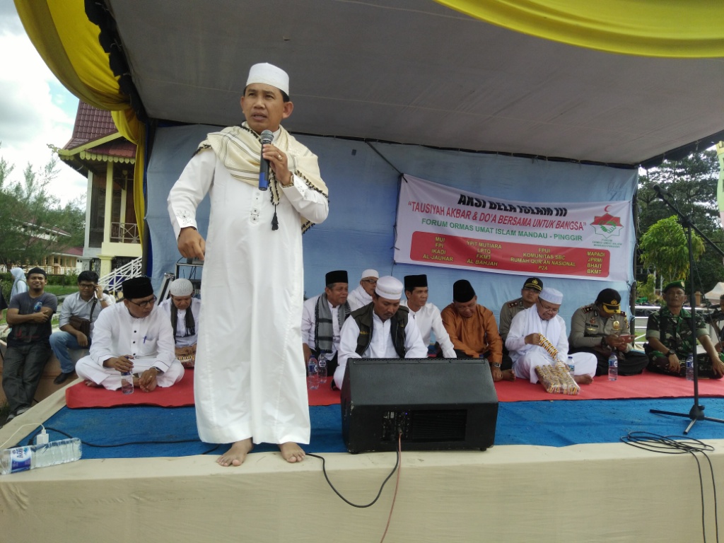 'Aksi Massa Super Damai Bela Islam III' di Kecamatan Mandau Bengkalis