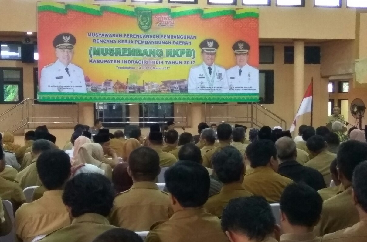 Gubernur Riau Buka Musrenbang RKPD Inhil