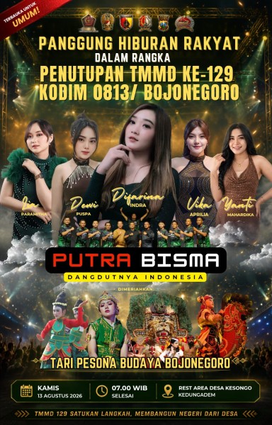 Pesta Rakyat di Kesongo, Penutupan TMMD 129 Bojonegoro Siap Digelar Meriah Bersama Difarina Indra dan Orkes Putra Bisma