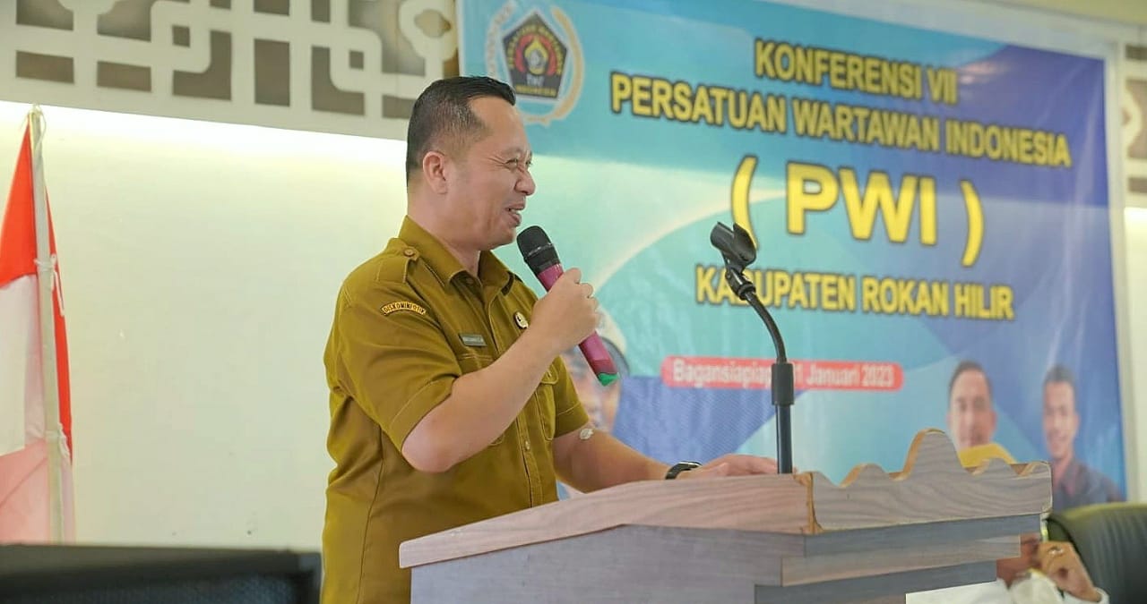 PWI Rohil Gelar Konferensi VII, Ini Pesan Dari Kadiskominfotiks