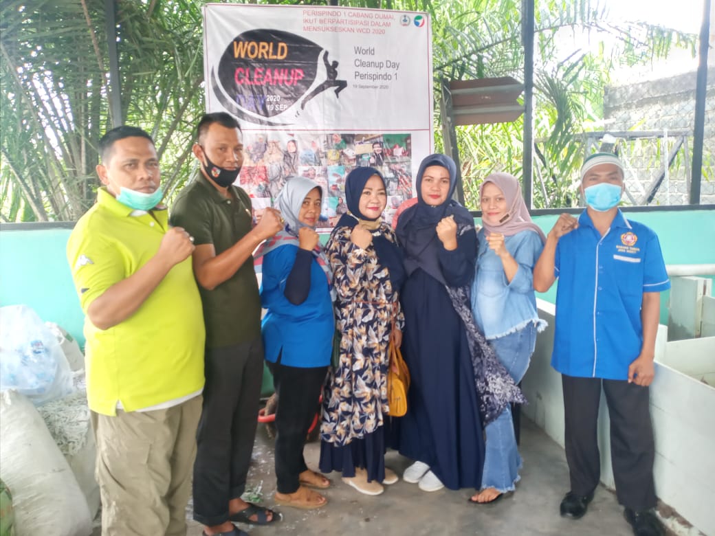 Pengurus Perispindo 1 Cabang Dumai Kunjungi Bank Sampah Jayamukti