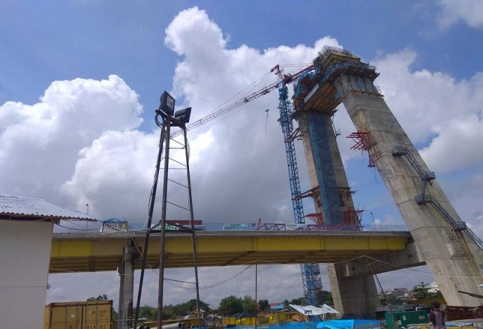 Pembangunan Jembatan Siak IV Rampung 20 Januari Ini