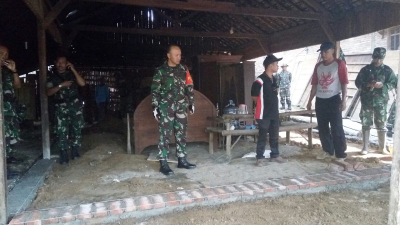 Dansatgas TMMD Ke-101 Kelokasi Pembangunan RTLH