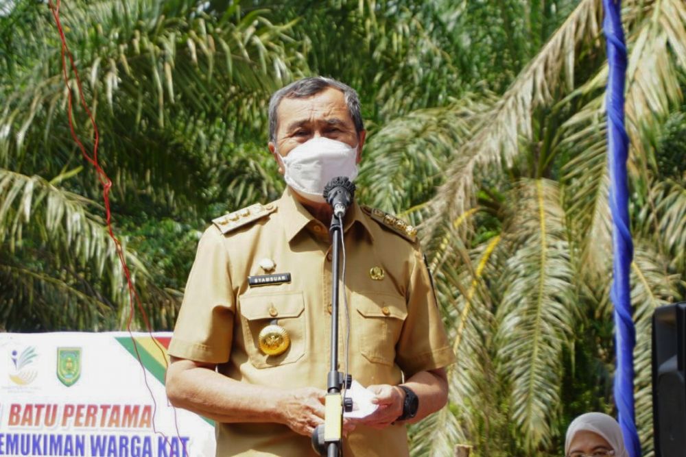 COVID-19 Melandai, Gubernur Riau Imbau Warga Tetap Masker