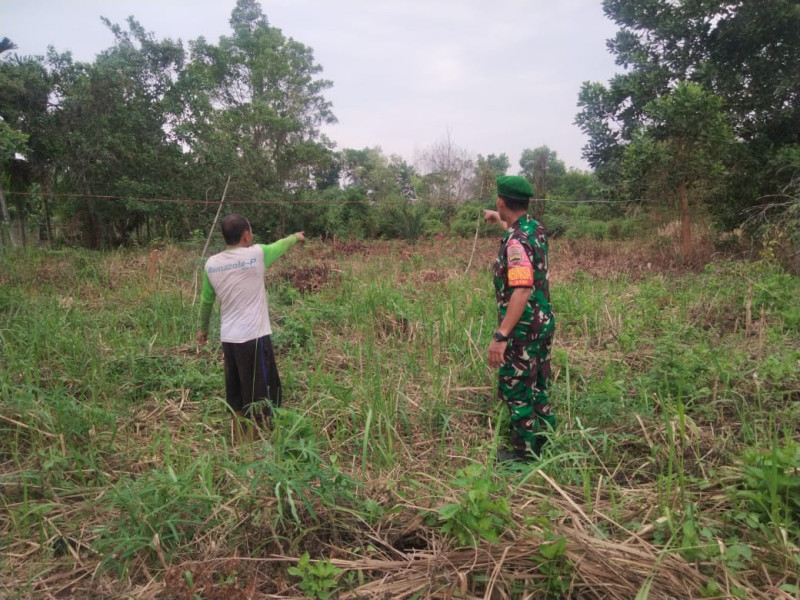 Babinsa Koramil-01/Dumai Patroli Karhutla, Masyarakat Diminta Hindari Pembakaran Lahan