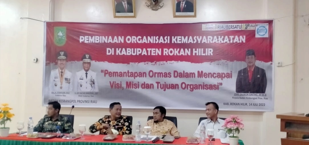 Kesbangpol Rohil Buka Pembinaan Ormas dan LSM