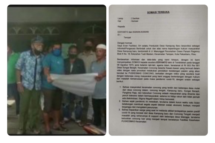 Oknum yang Memprovokasi Disomasi oleh Masyarakat Desa Kampung Baru